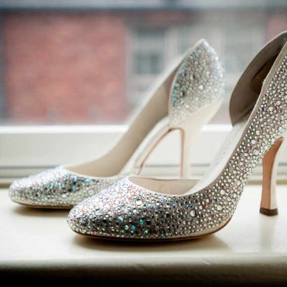 Benjamin Adams Strass Silk Swarovski Crystal Satin - Picture 1 of 10